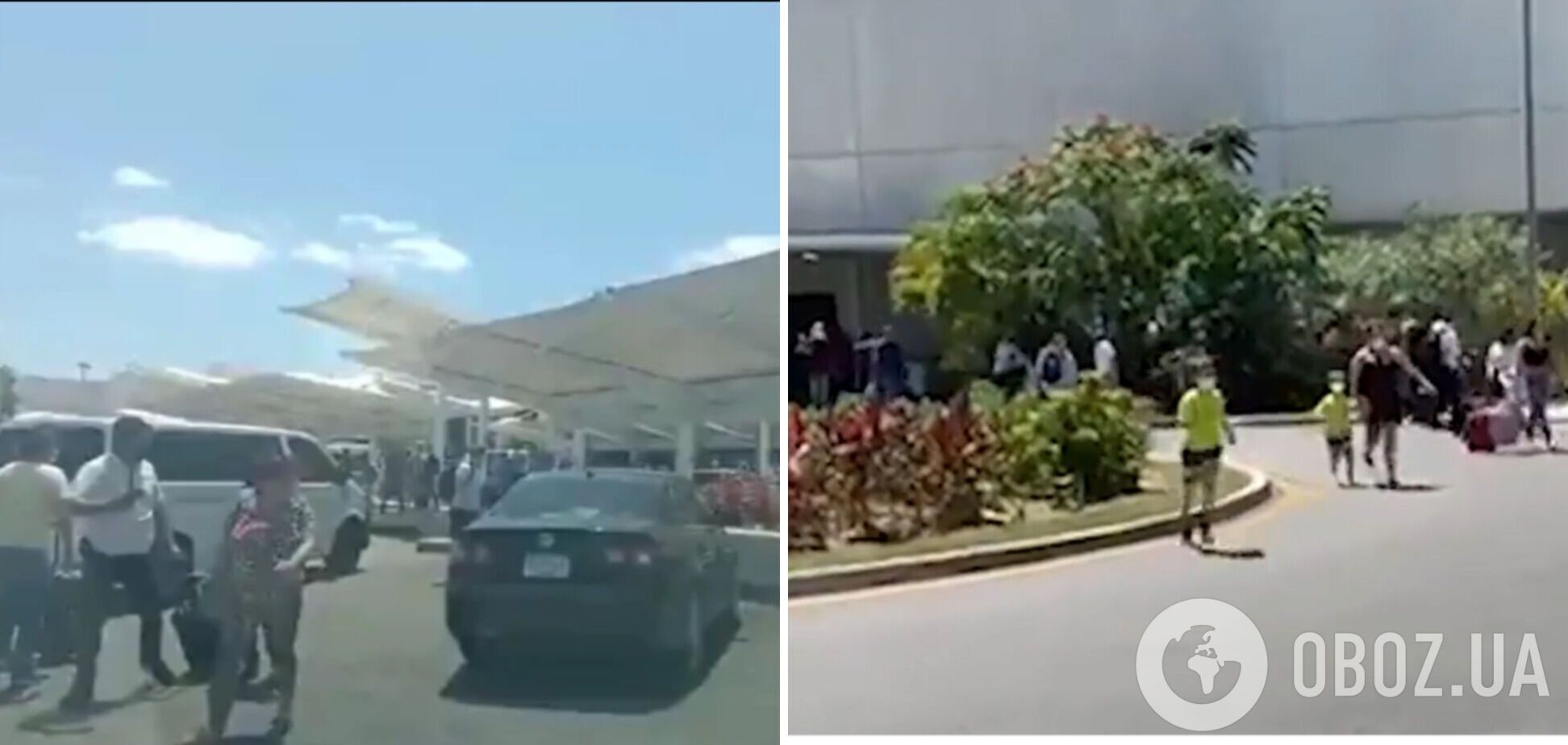 В Мексике в аэропорту Канкуна началась паника и давка из-за якобы звуков выстрелов. Видео
