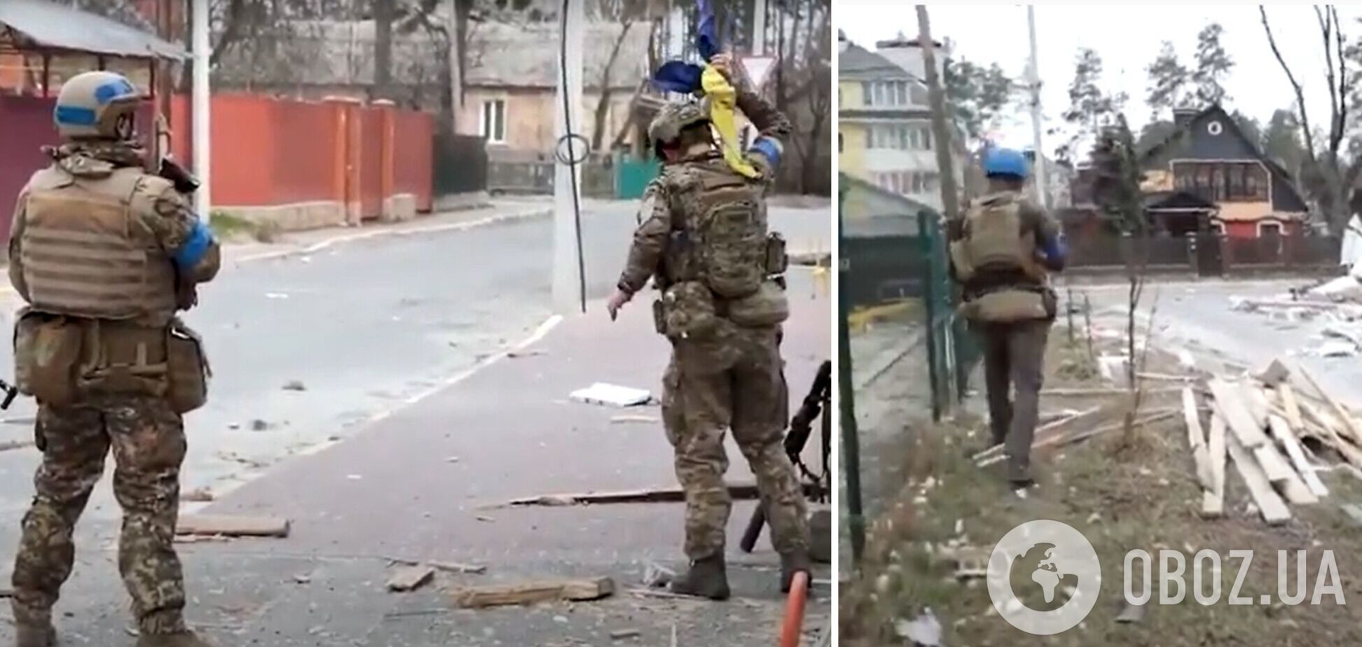 Появились эксклюзивные кадры зачистки Ирпеня от оккупантов. Видео