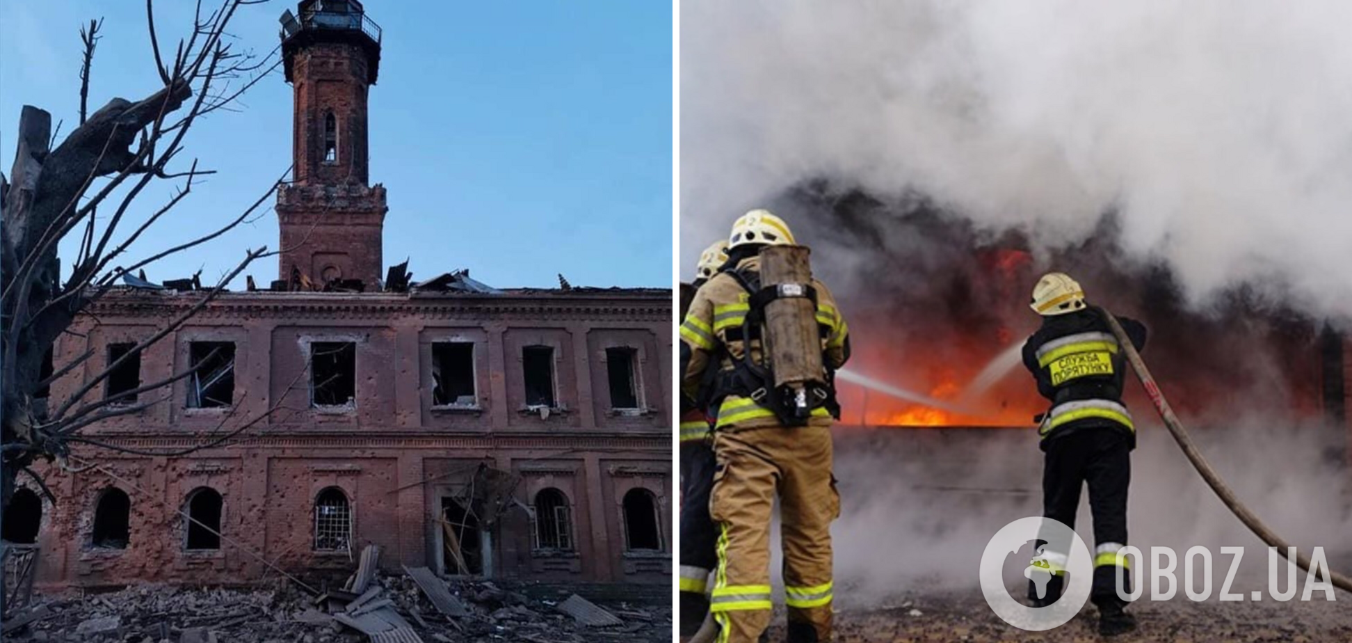 Russian invaders destroyed historic building in Kharkiv. Photo
