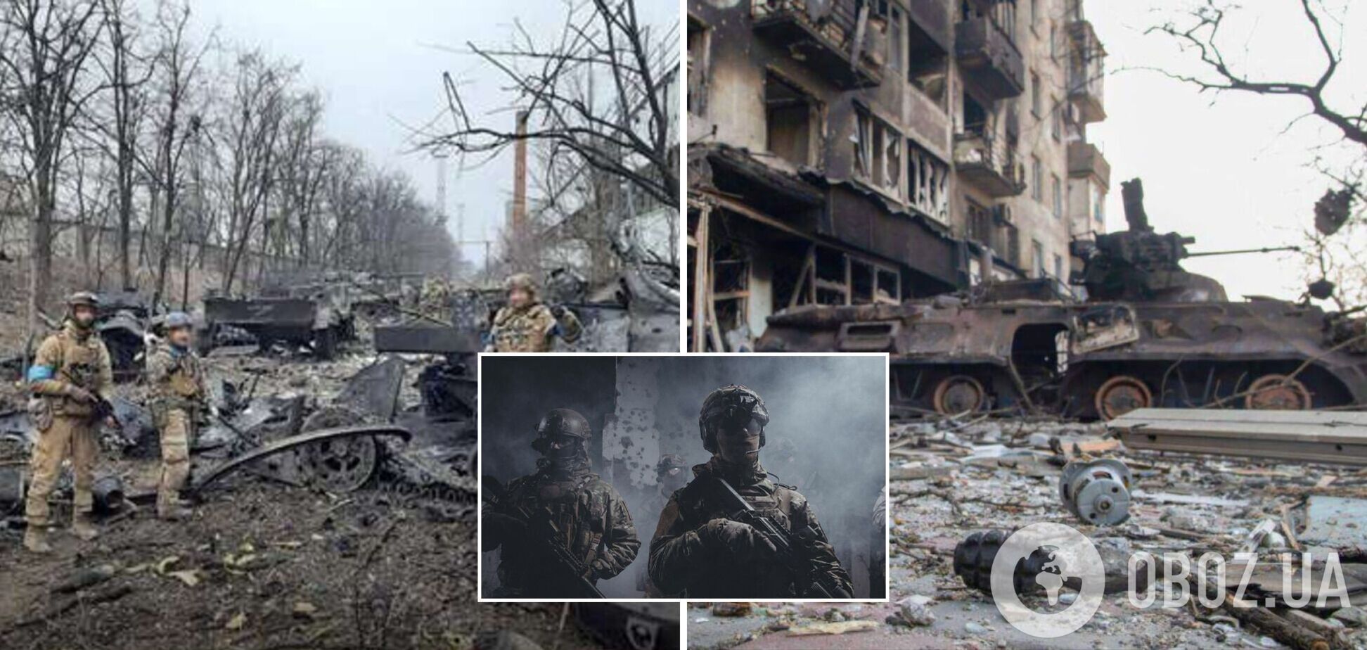 Бойцы 'Азова' в Мариуполе за день уничтожили три танка и БМП врага