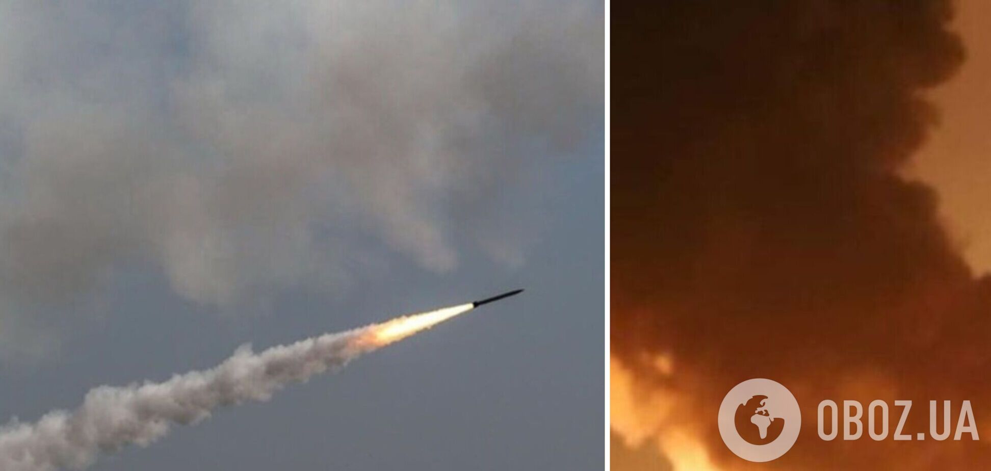 На Ривненщине продолжают бороться с огнем на нефтебазе: пожар вспыхнул после ракетного удара