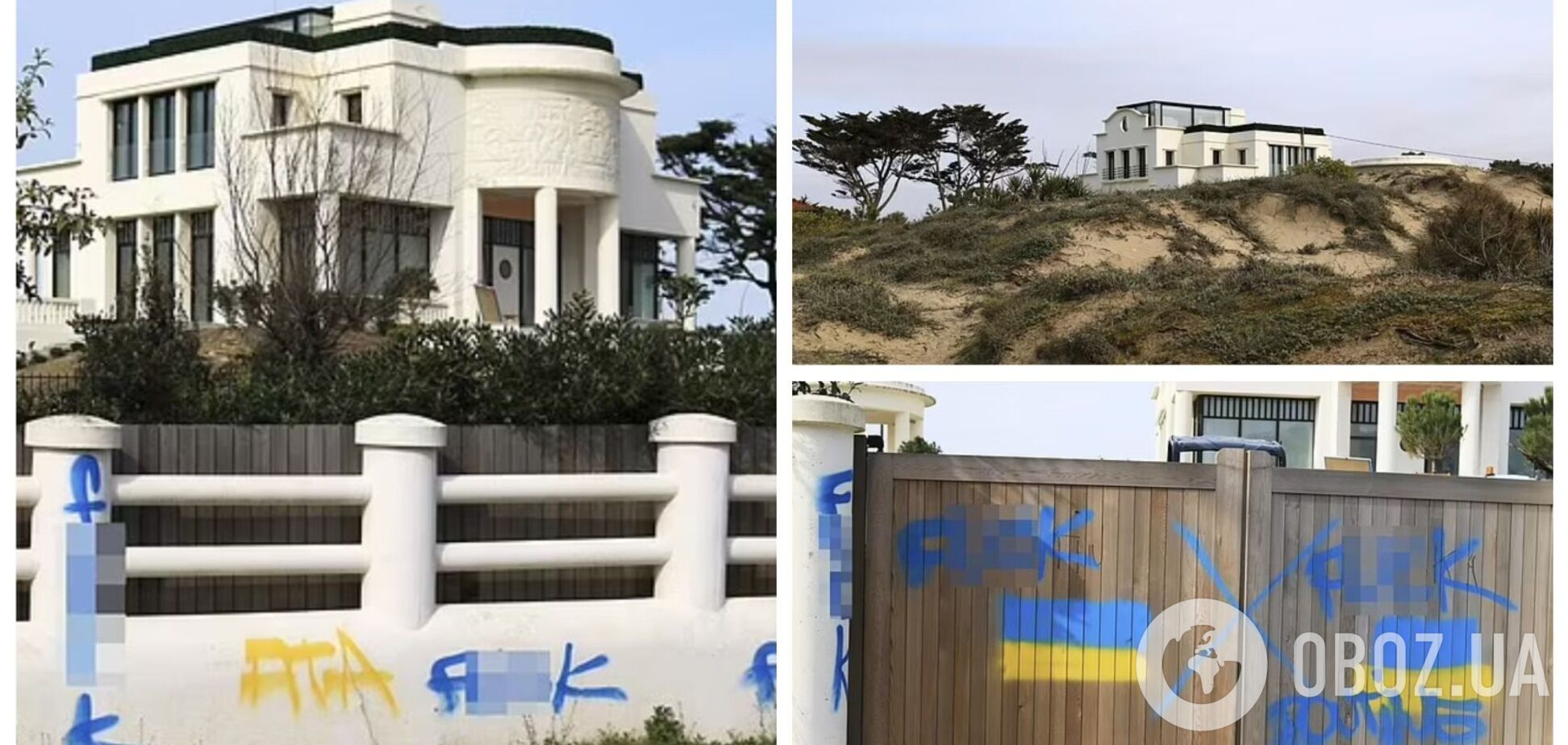 'F**k Poutine!' Во Франции обрисовали виллу бывшей жены Путина