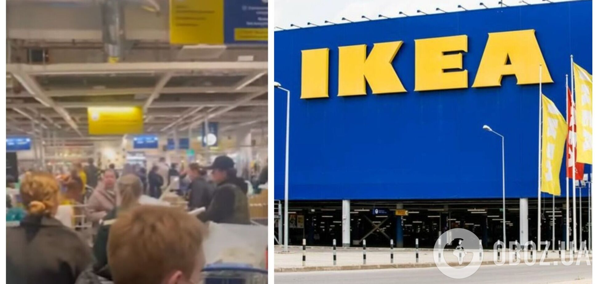 Россияне штурмуют магазины ІКЕА, которые уходят с их рынка из-за санкций. Видео