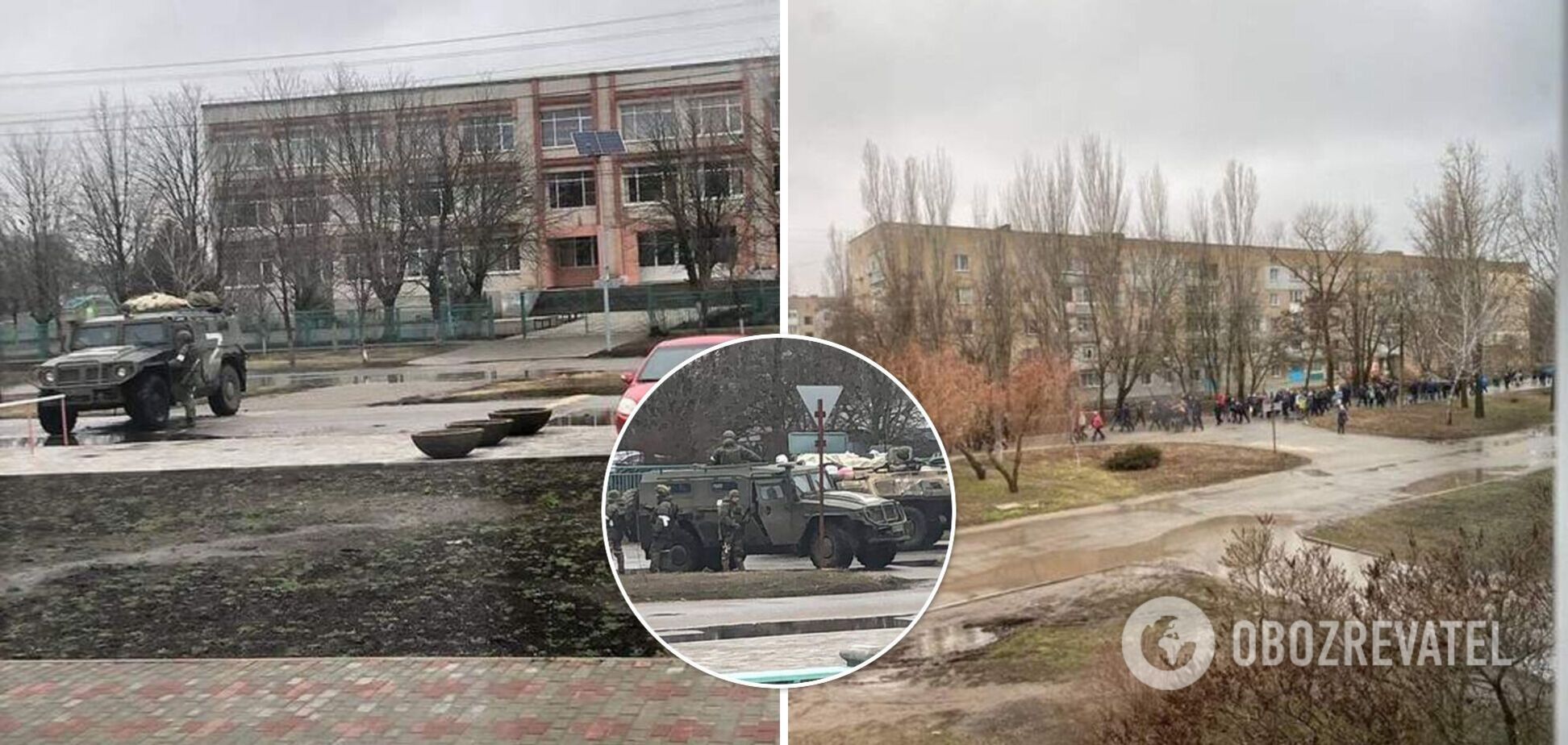 Жители Приморска вытеснили из города технику оккупанта