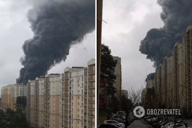 Рятувальники не можуть почати гасити вогонь через бойові дії