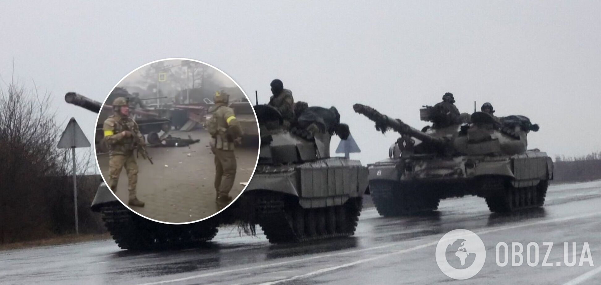 В Ирпене уничтожена колонна российского десанта. Видео 18+