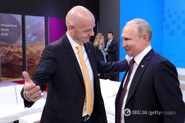 У Инфантино давно теплые отношения с Путиным