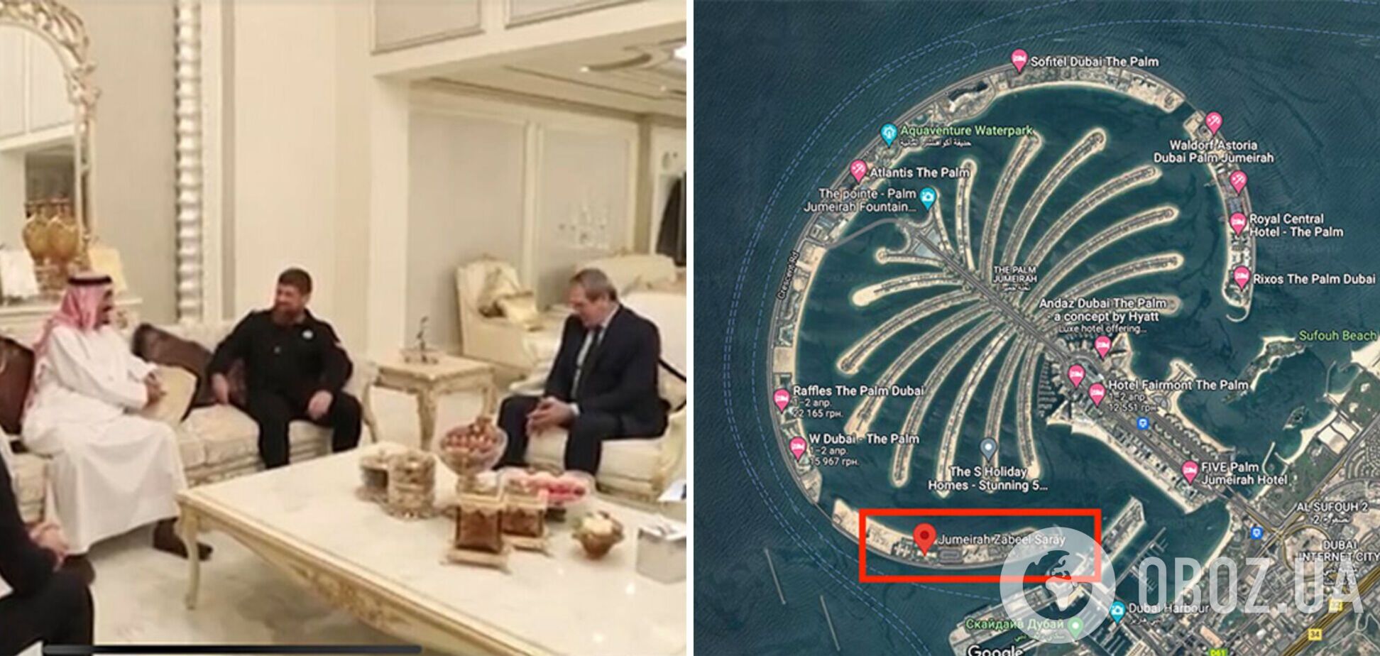 У Кадырова нашли роскошную виллу в Дубае, куда он летает частным самолетом за 80 млн долларов. Фото