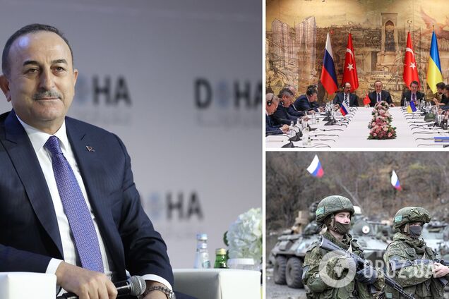 Глава МЗС Туреччини назвав питання, які зняли з порядку денного переговорів України та РФ у Стамбулі