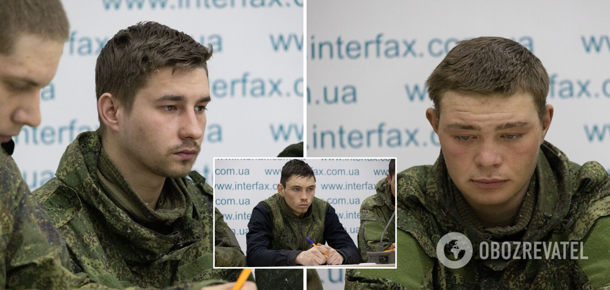 Пленные российские срочники на пресс-конференции в Киеве