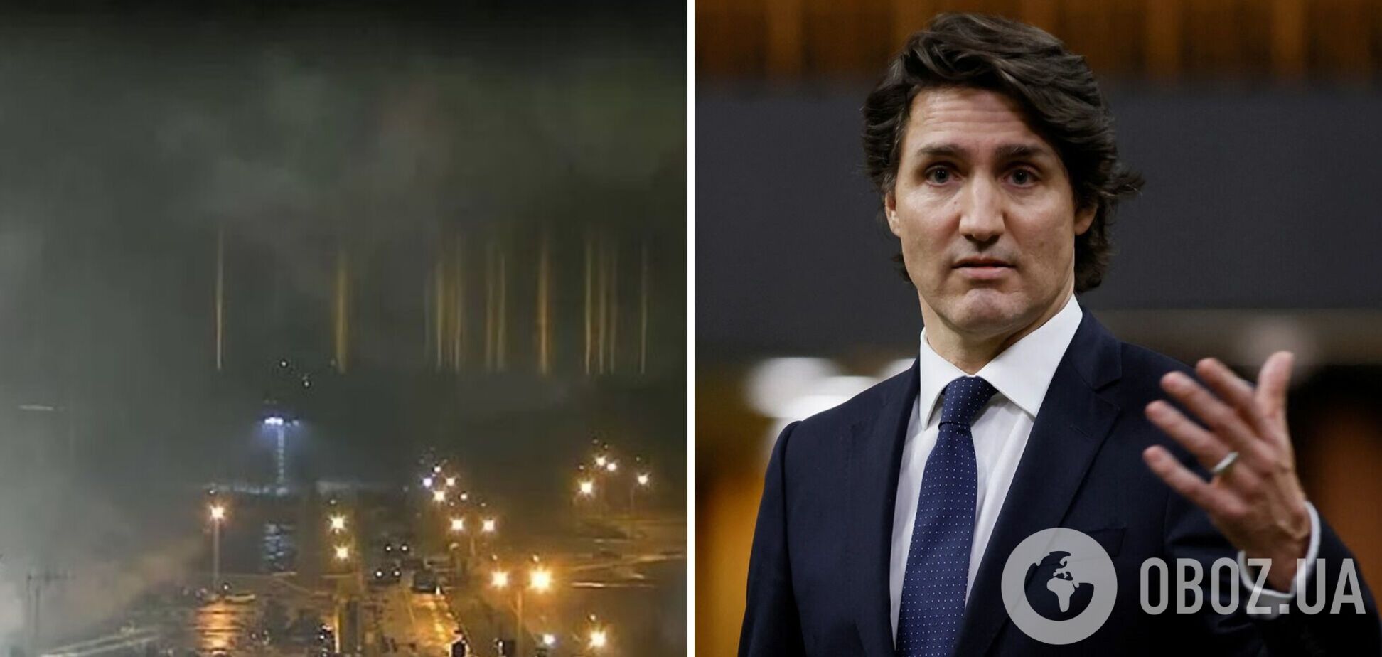Прем'єр Канади закликав Росію отямитися та сісти за стіл переговорів через атаку на Запорізьку АЕС