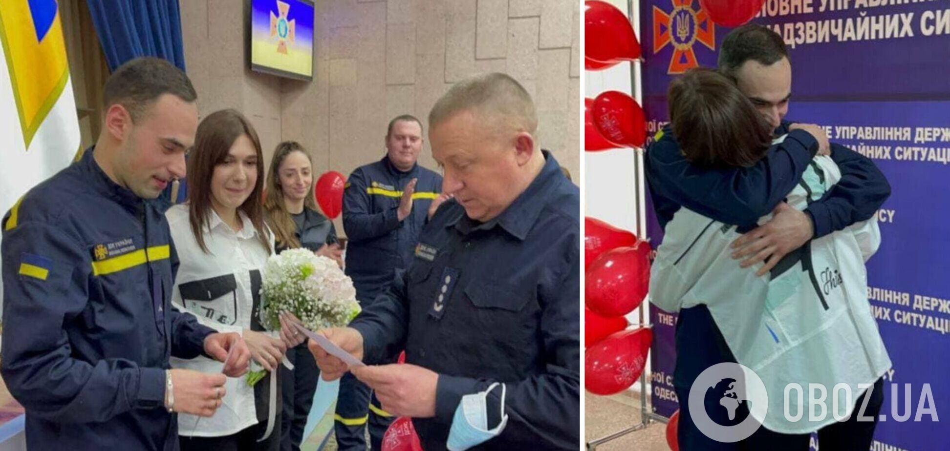 И эту страну хотят победить? На Одесщине спасатели организовали колеге 'военную' свадьбу. Фото