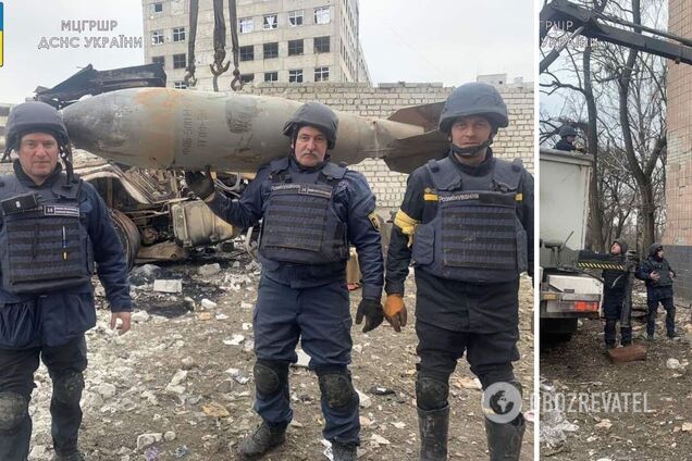 Окупанти скинули на Харків фугасну авіаційну бомбу ФАБ-500: є однією з найпотужніших у РФ. Фото