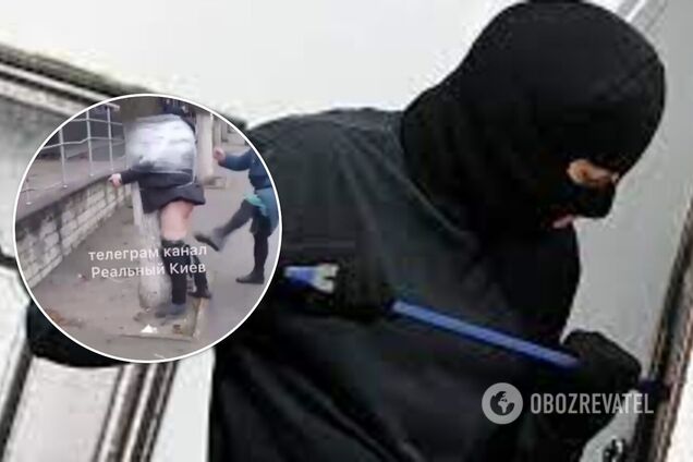 Прив'язали до стовпа і били як могли: в Україні жінки жорстко покарали мародера. Відео 18+