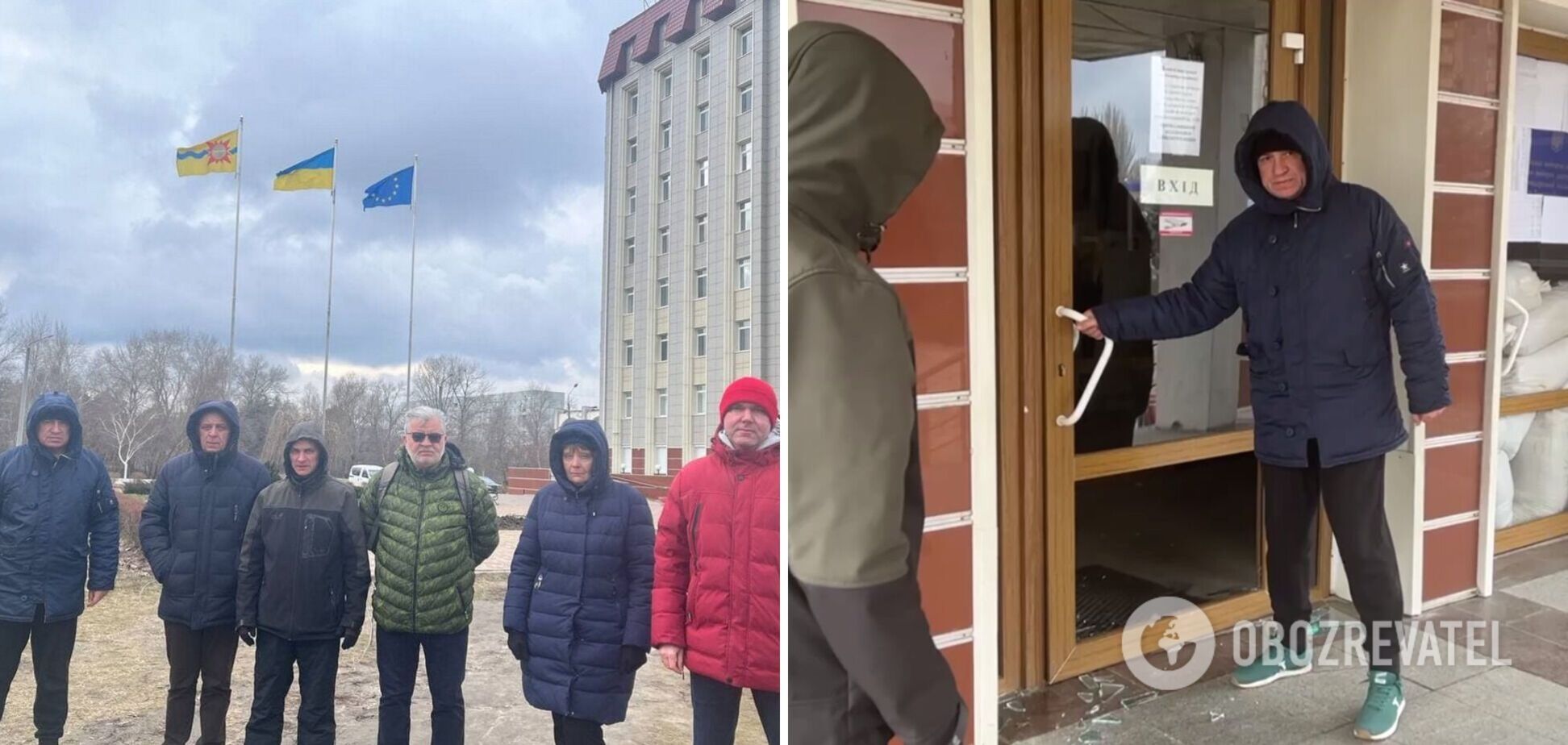 В Енергодарі російські військові зайшли до мерії