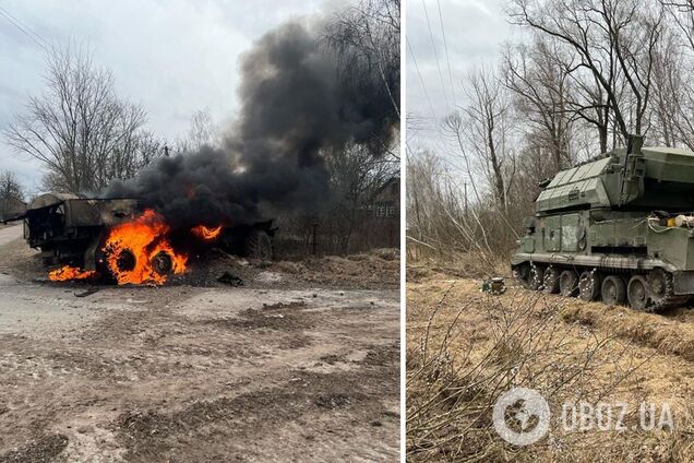 ЗСУ розбили сили супротивника на Чернігівщині: техніка спалена, а самі окупанти втекли. Фото