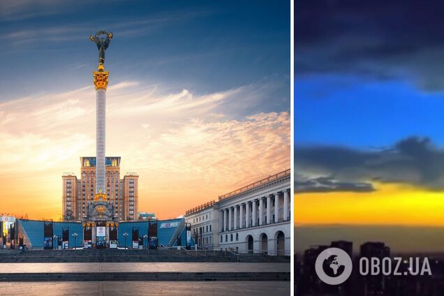 'Навіть небо нас підтримує': у мережі з'явилося 'знакове' відео світанку над Києвом