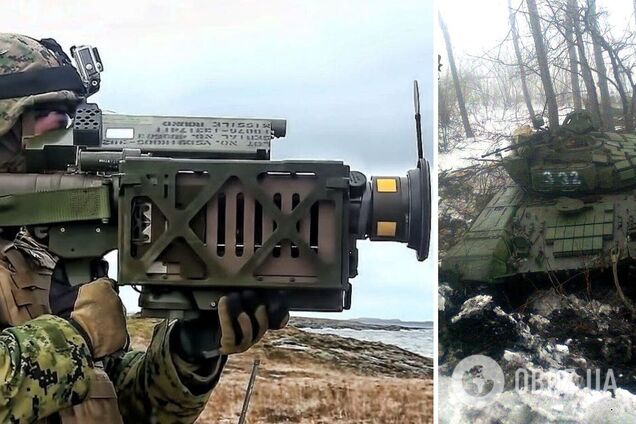 Украинские военные точным ударом уничтожили российский танк. Момент попал на видео