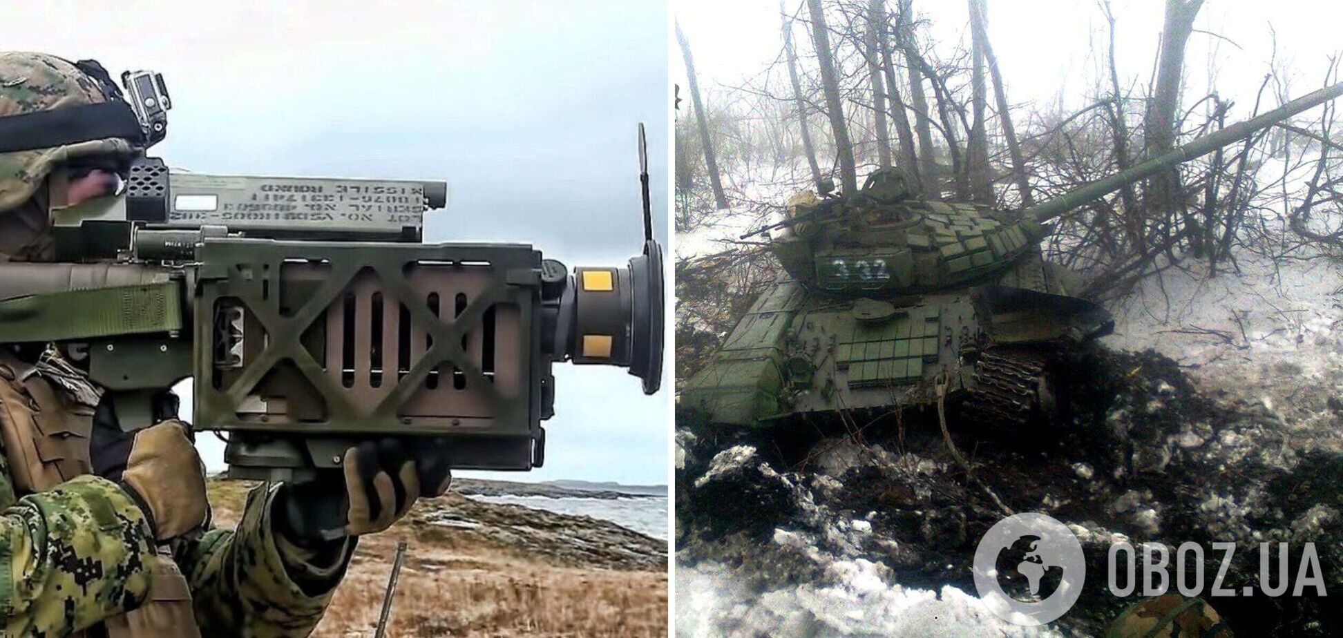 Українські військові влучним ударом знищили російський танк. Момент потрапив на відео