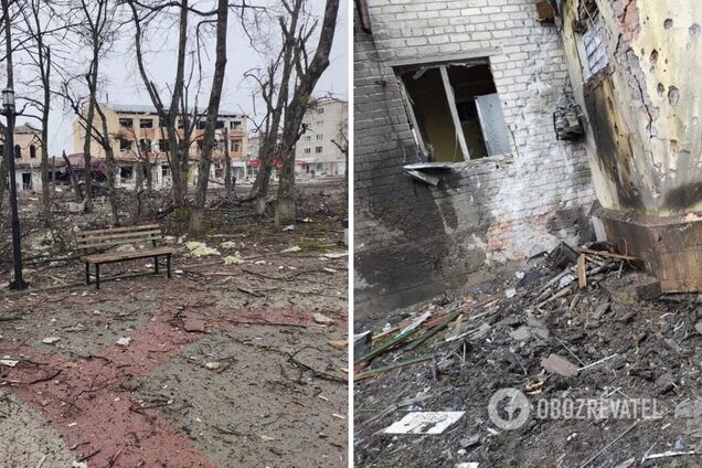 Російські окупанти бомблять і обстрілюють Ізюм на Харківщині: б'ють по житлових кварталах. Фото