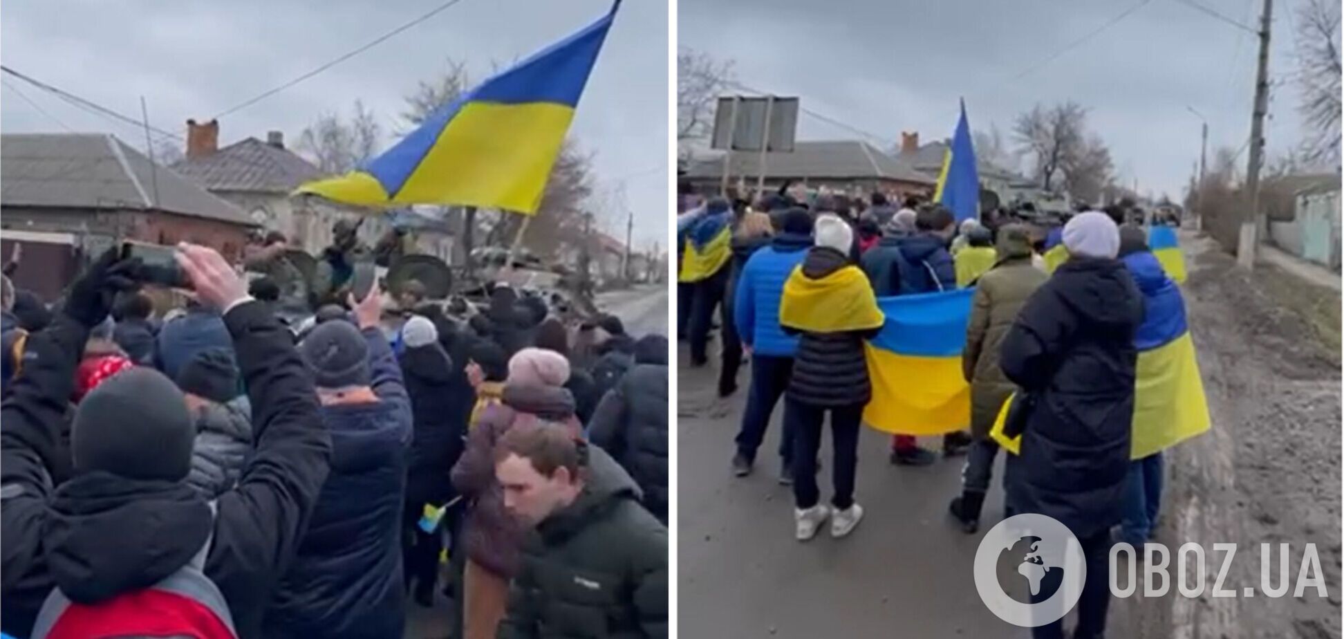 На Луганщине люди вышли на митинг и заменили 'флаг' 'ЛНР' на украинский: оккупанты открыли стрельбу