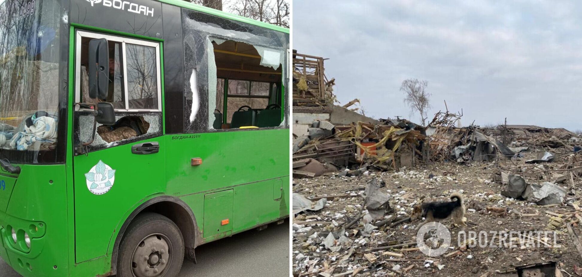 На Київщині окупанти обстріляли мінометами автобус, яким хотіли провести евакуацію. Фото