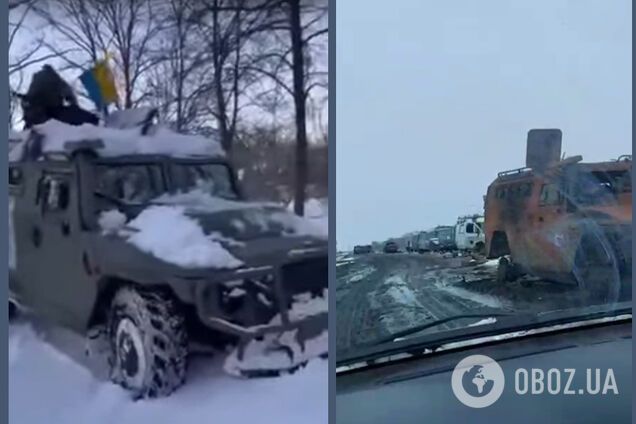 Под Харьковом ВСУ разбили оккупантов и забрали 'Тигр' с полным боекомплектом. Видео