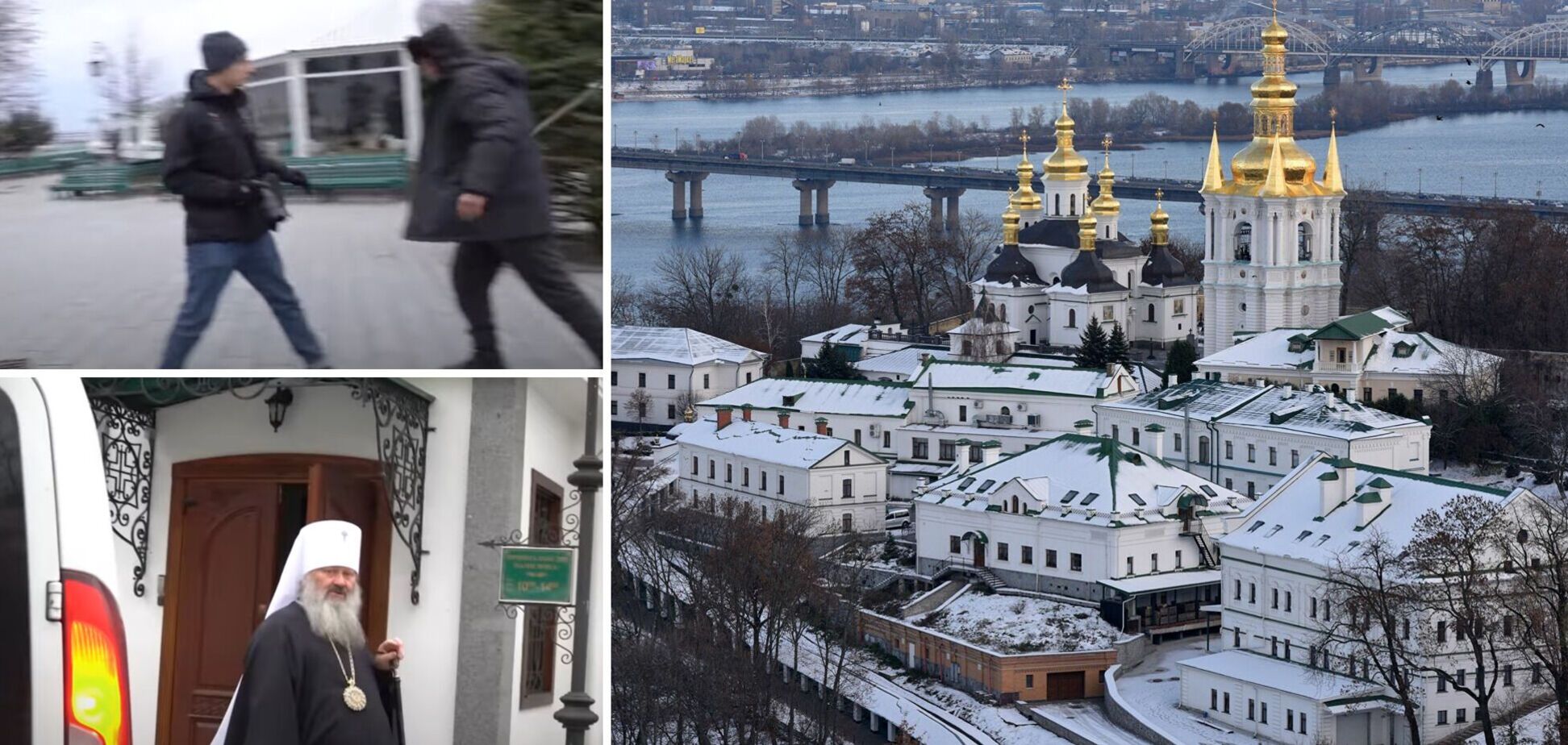 В Киево-Печерской Лавре избили журналиста из-за вопроса о войне Путина в Украине. Видео
