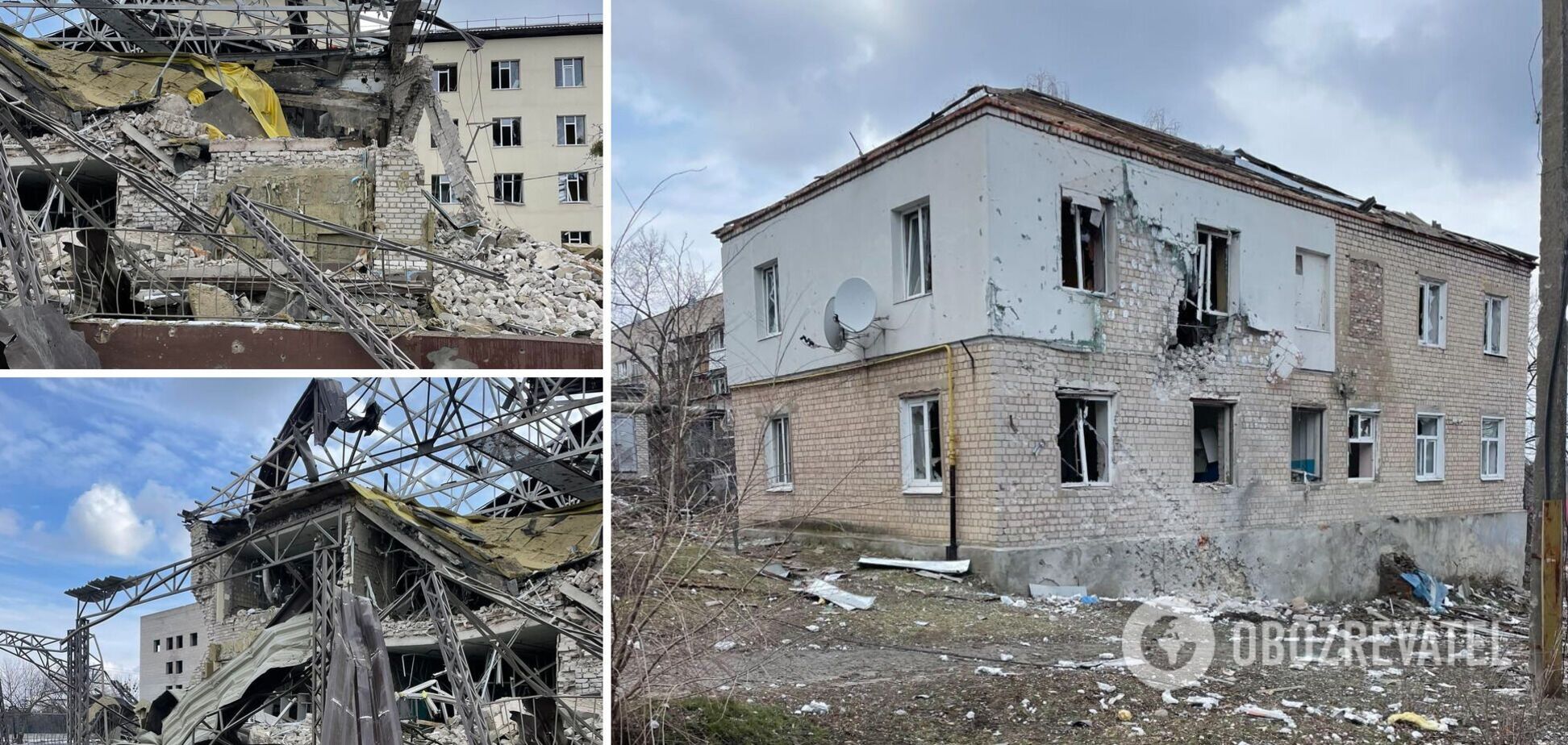 Российские оккупанты практически полностью разрушили город Изюм в Харьковской области