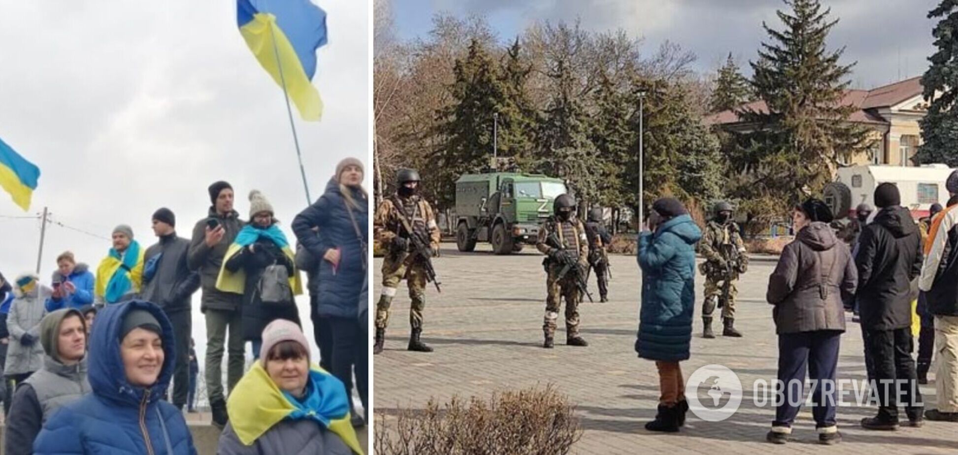 В Скадовске оккупанты издевались над мирными жителями: появилось видео