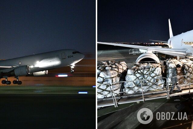 Япония впервые отправила в Украину самолет с военной помощью. Фото