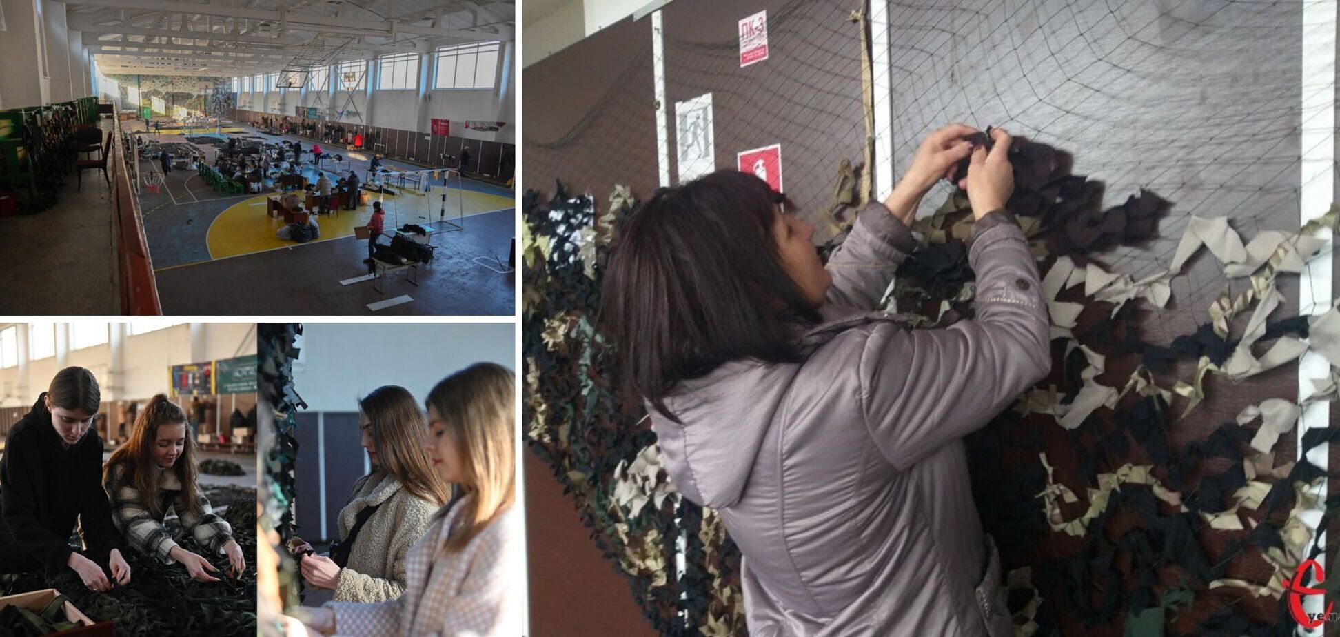 'Катастрофически не хватает рук': хмельницкие волонтеры просят помощи в плетении маскировочных сеток для ВСУ