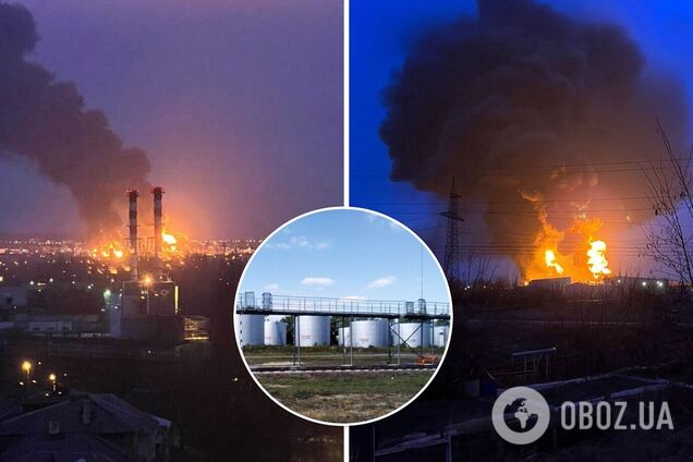 У Бєлгороді спалахнула потужна пожежа на нафтобазі, здійнявся стовп вогню та диму. Фото і відео