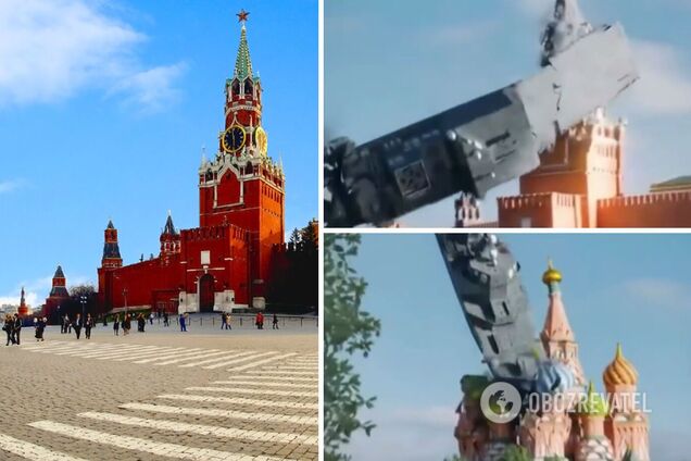 Видео, как русский военный корабль сносит Кремль с лица земли, стало вирусным
