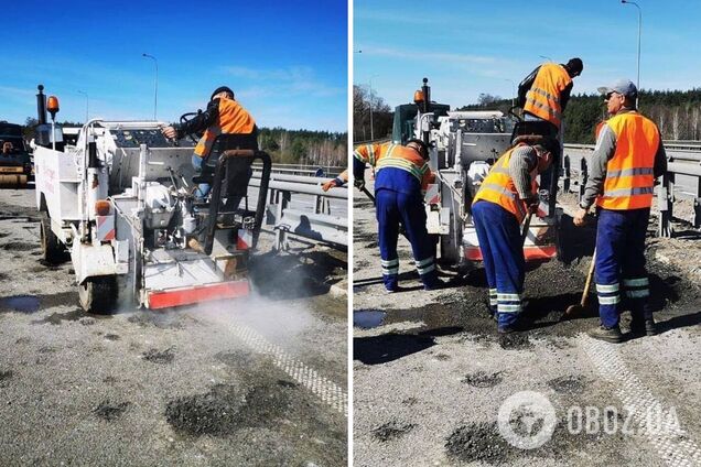 В Україні ремонтують дороги після обстрілу