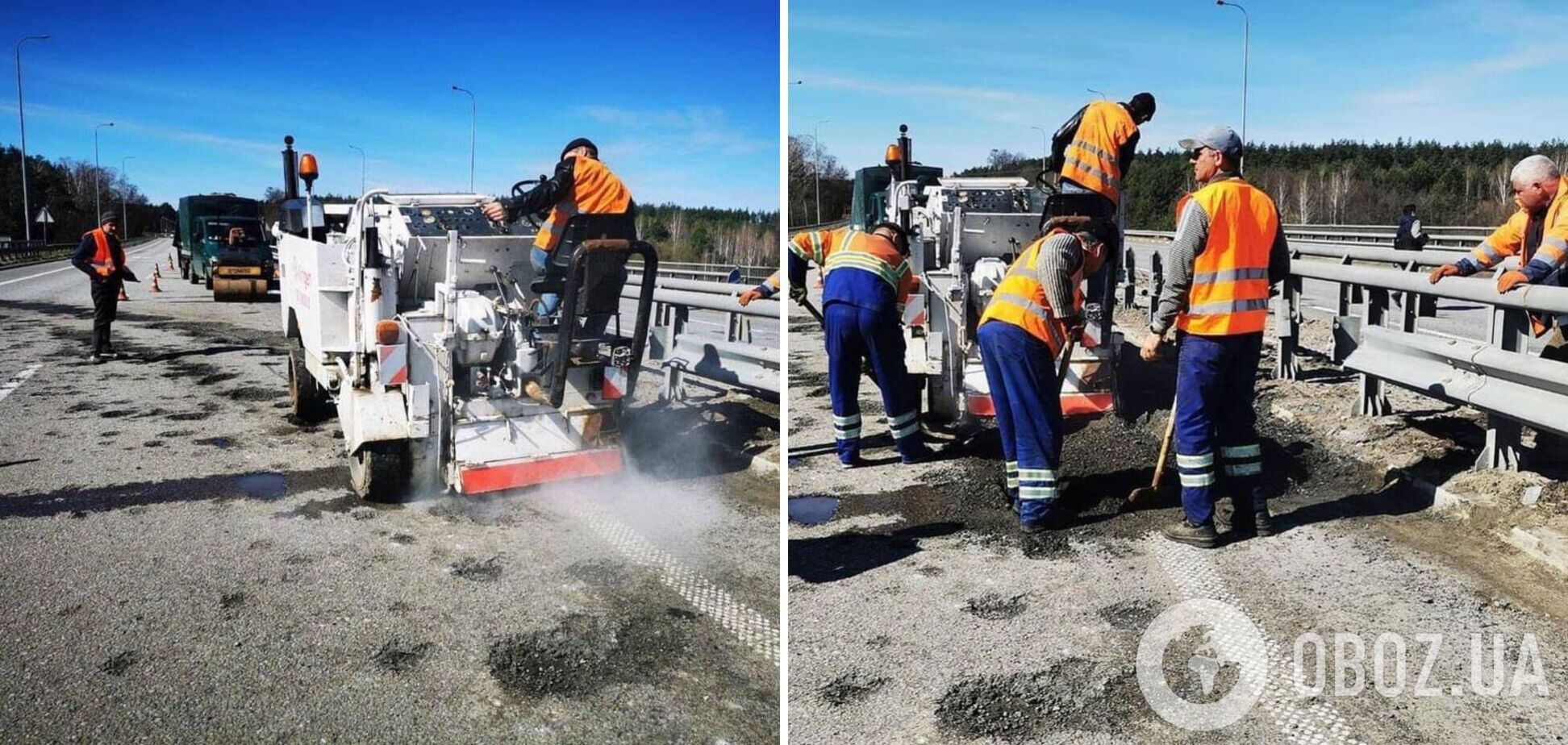 В Україні ремонтують дороги після обстрілу
