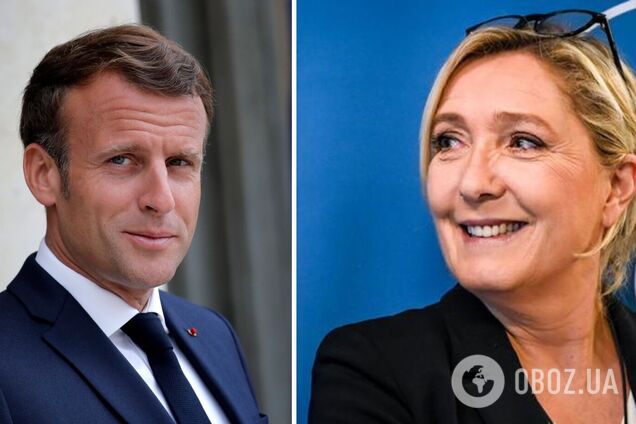 Ле Пен та Макрон лідирують на виборах президента Франції