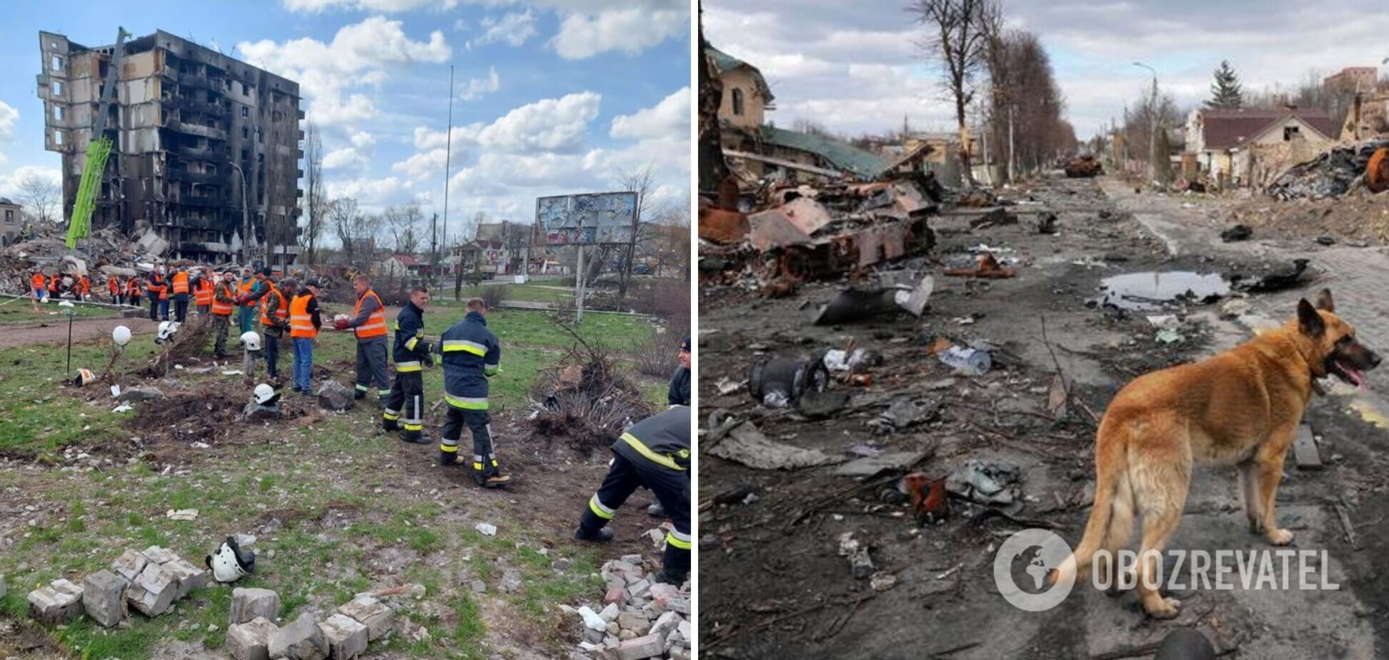В Бородянке разобрали завалы еще двух домов: найдено 7 тел. Фото