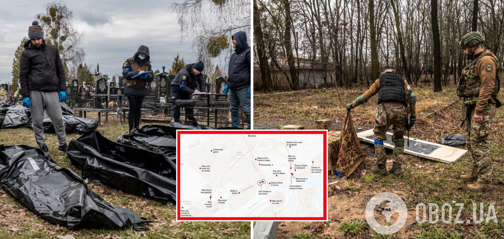 The New York Times показала карту вбивств мирних жителів у Бучі