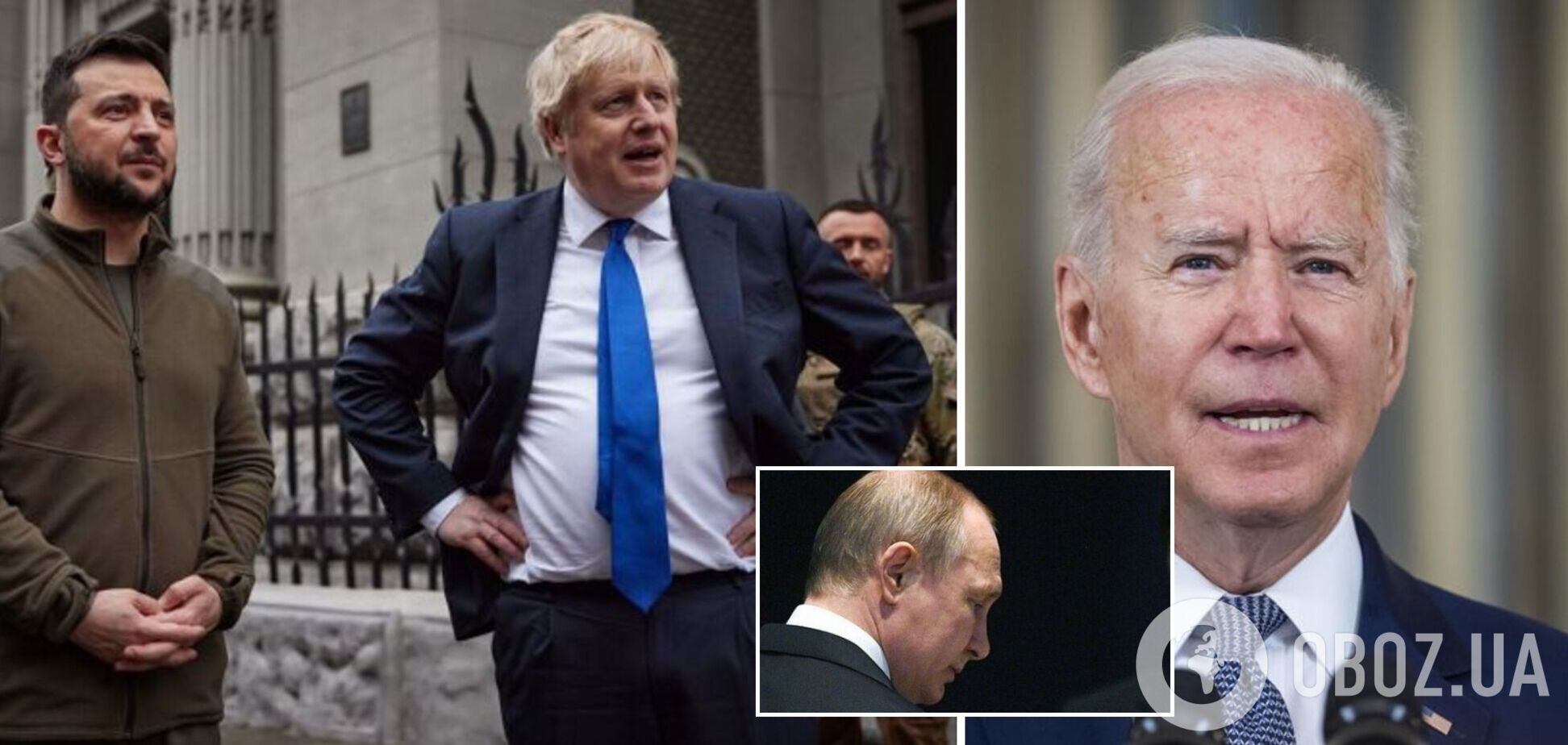 Джонсон розповів Байдену про візит до Києва і 'варварську затію Путіна'