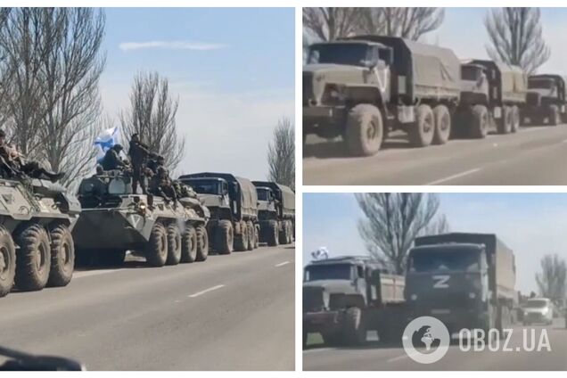 Россия стягивает технику для наступления на юг Украины: появилось видео из оккупированного Симферополя