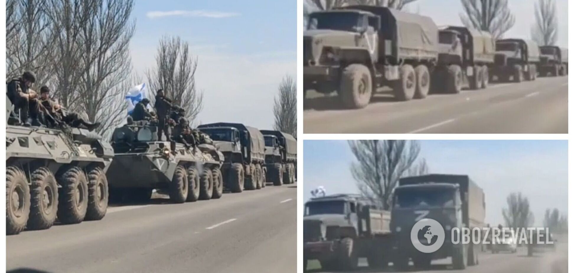 Росія стягує техніку для наступу на південь України: з'явилося відео з окупованого Сімферополя