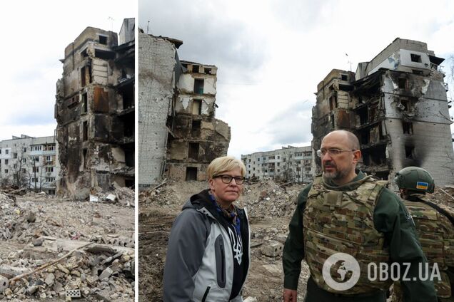 Шмыгаль показал премьеру Литвы последствия зверств россиян в Бородянке. Видео