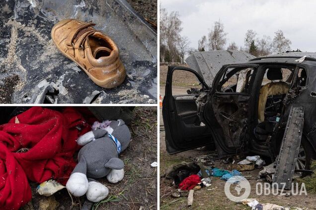 Оккупанты расстреляли машину с женщинами и детьми