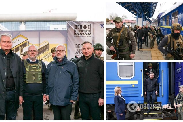 Президенты Польши, Эстонии, Латвии и Литвы встретились с Зеленским и мощно поддержали Украину. Фото и видео