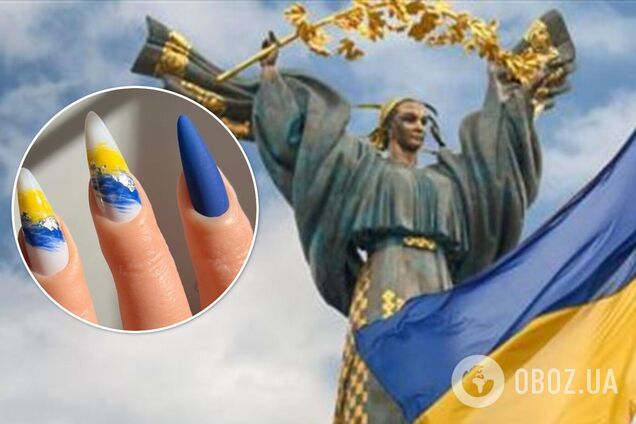 Синий-желтый в тренде. 10 модных патриотических дизайнов маникюра в поддержку Украины