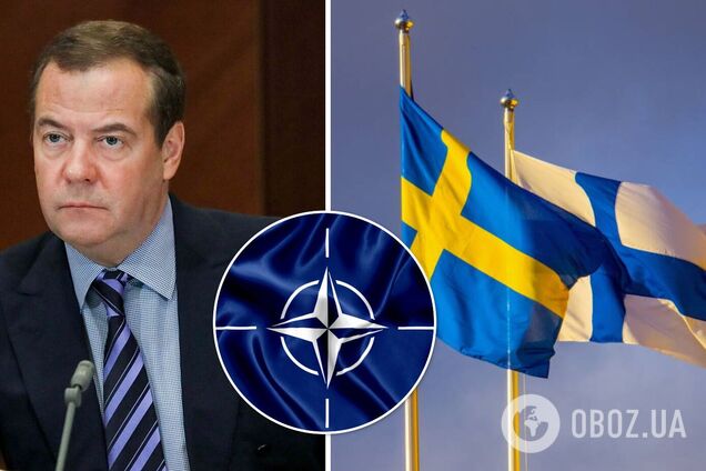 В Кремле назвали Швецию и Финляндию потенциальными противниками: Медведев снова 'пригрозил' НАТО