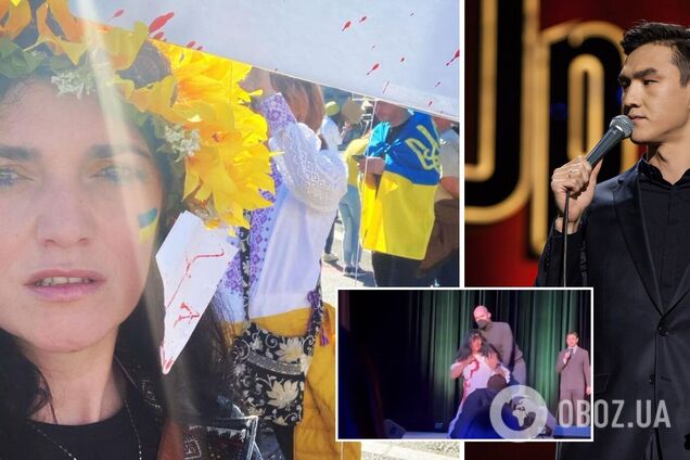 'Ненавижу вас, х*хлов!' Украинка в 'кровавом' платье рассказала о реакции зрителей на концерте Сабурова в США