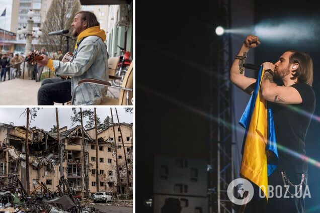 Гурт 'Без Обмежень' виступив у центрі Ірпеня, щоб підтримати місцевих жителів. Відео