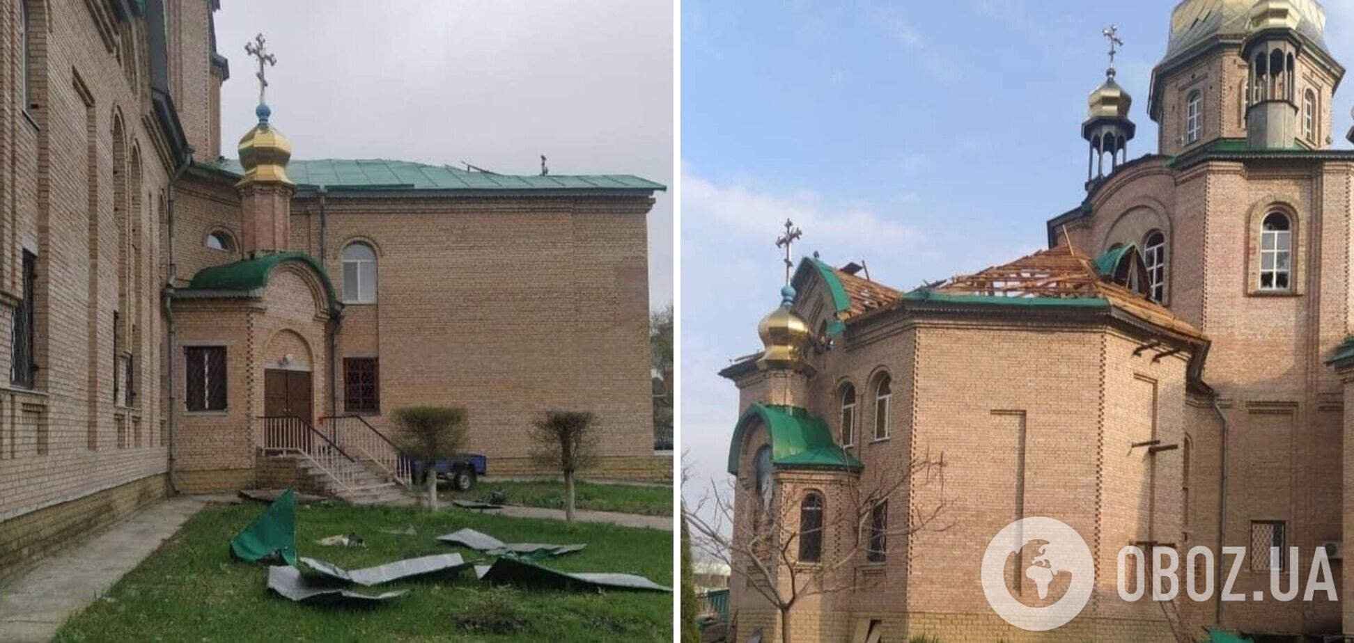В Вербное воскресенье оккупанты ударили по собору в Северодонецке: фото